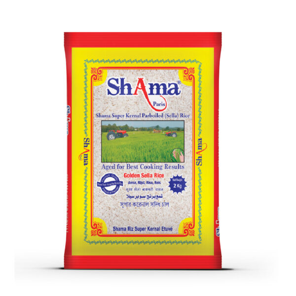 Shama Super Kernal Parboiled Sella Rice 2kg